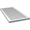 Ekena Millwork Vertical Surface Mount PVC Gable Vnt: Non-Functional, w/2"W x 1-1/2"H, Brickmould Frame, 20"W x 42"H GVPVE20X4202SN - alternate 4